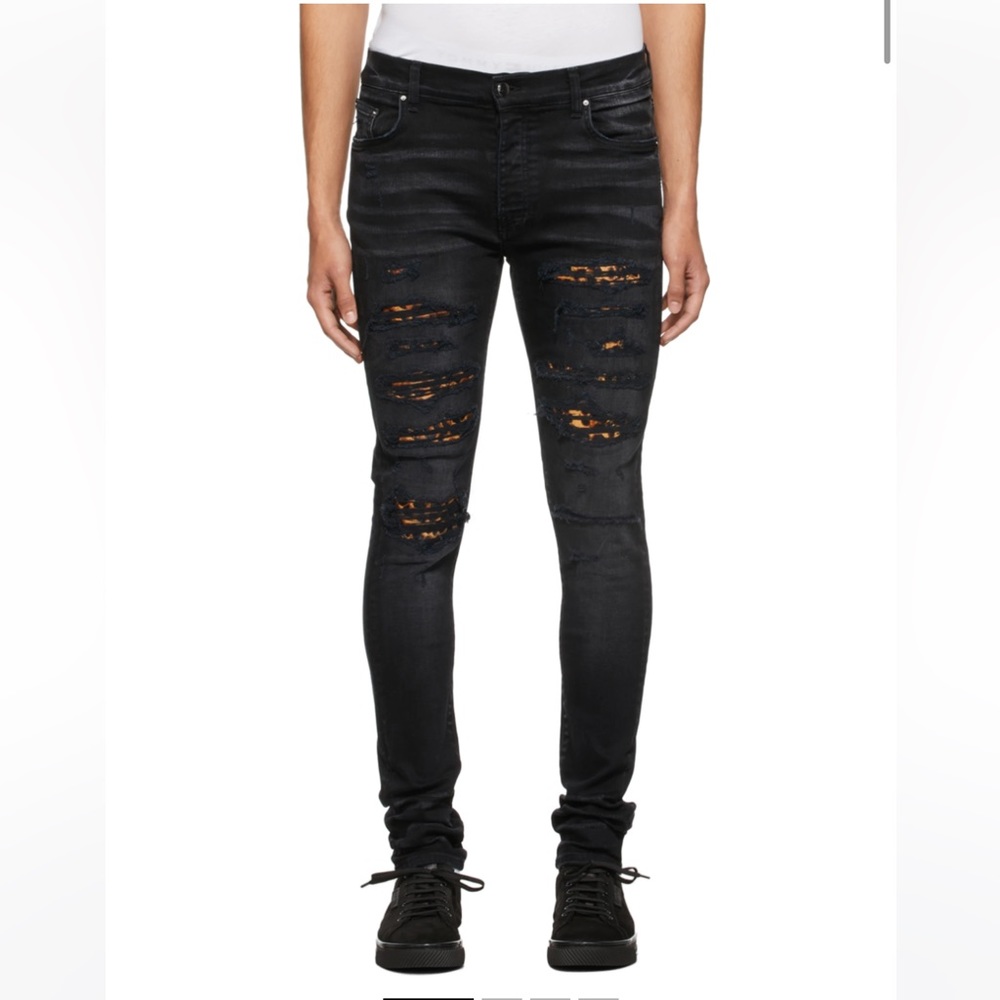 Amiri leopard thrasher jeans size 31